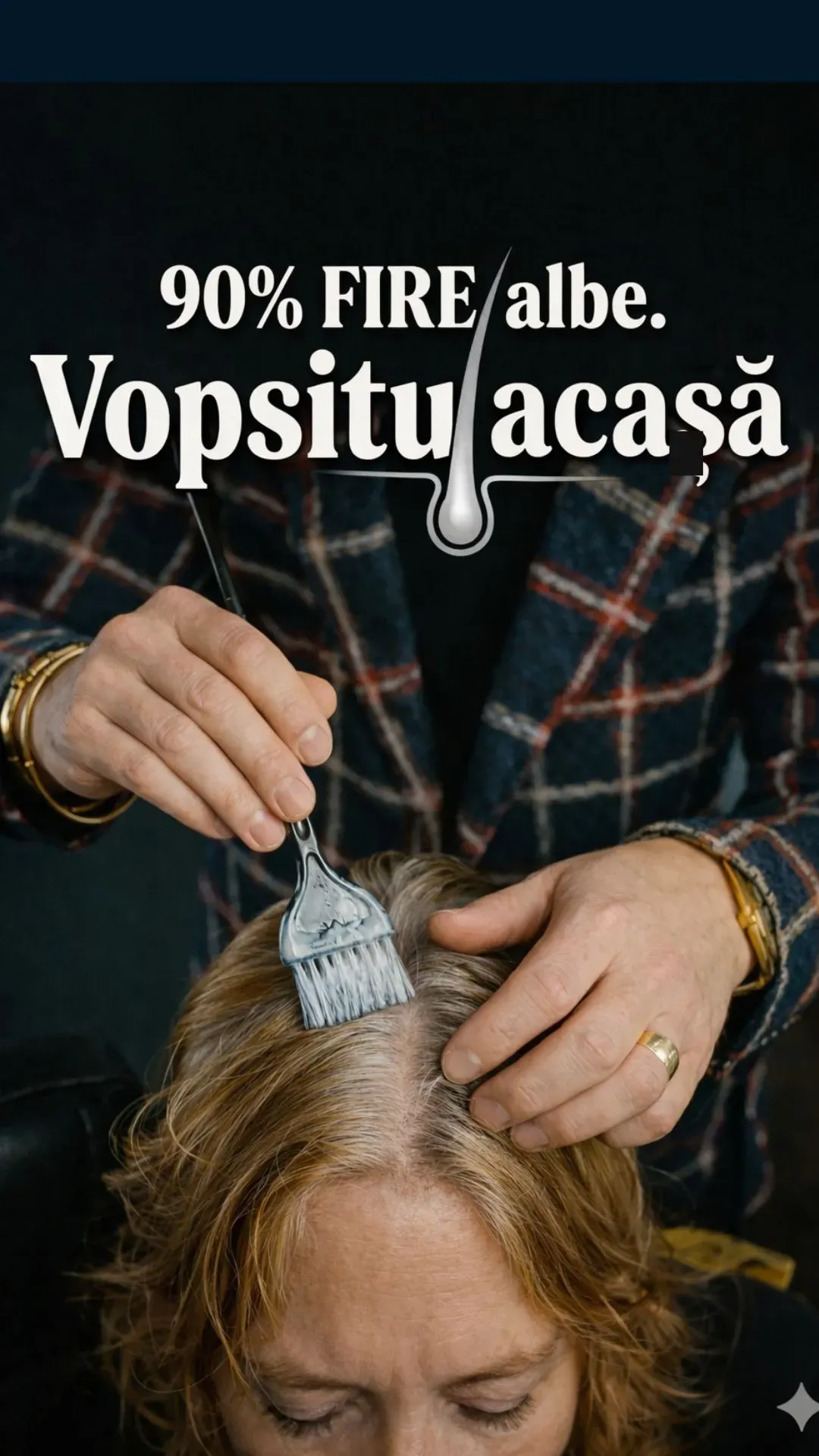 Vopsitul firelor albe acasa