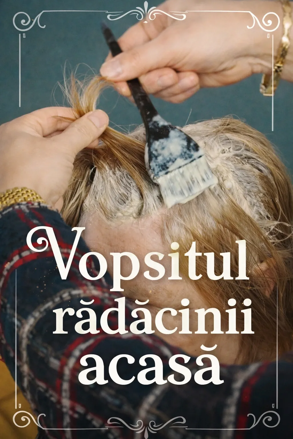 Vopsitul radacinii parului, acasa
